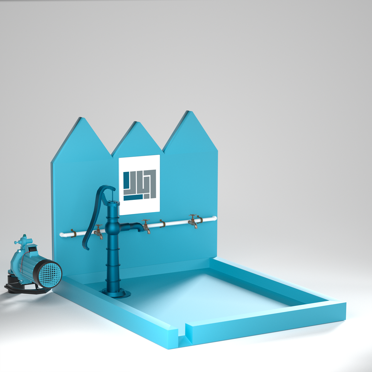 Deep Surface Well with Electric & Hand Pump
